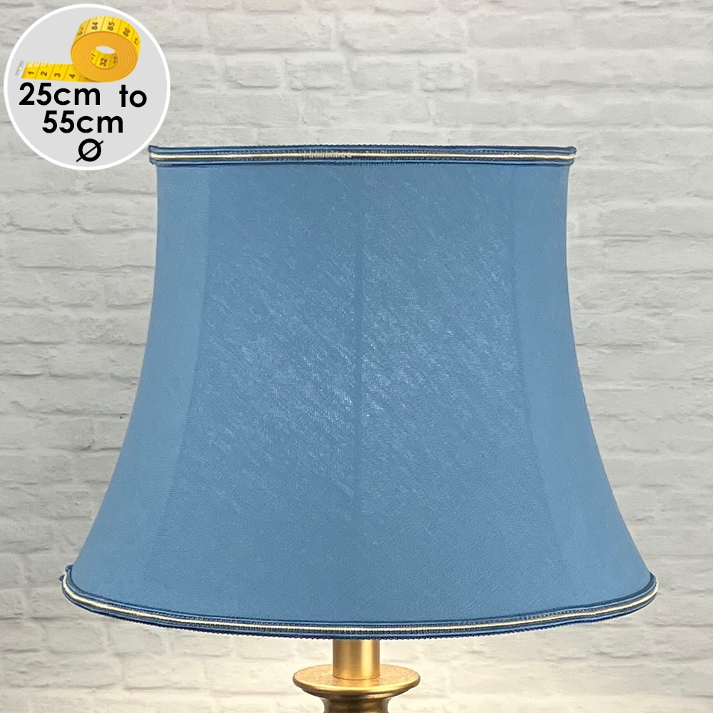 Blue Bowed Drum Lampshade